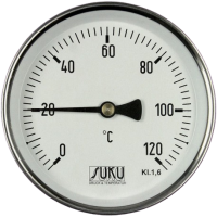 Bimetál hőmérő, átmérő 63, 80 és 100 mm