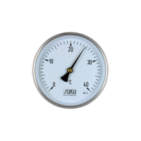 Bimetál hőmérő, átmérő 63, 80 és 100 mm EN 13190