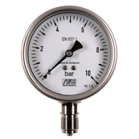 Saválló csőrugós manométer, ipari kivitel átmérő 100, atex