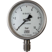 Saválló csőrugós manométer, vegyipari saválló biztonság átmérő 100 atex