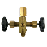 Kettős-manométerszelep DIN 16272